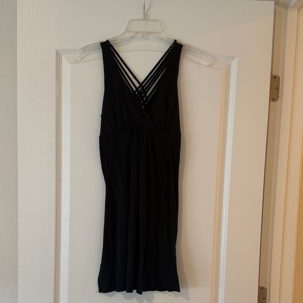 Ruby Rox Strappy Black Backless Dress small juniors